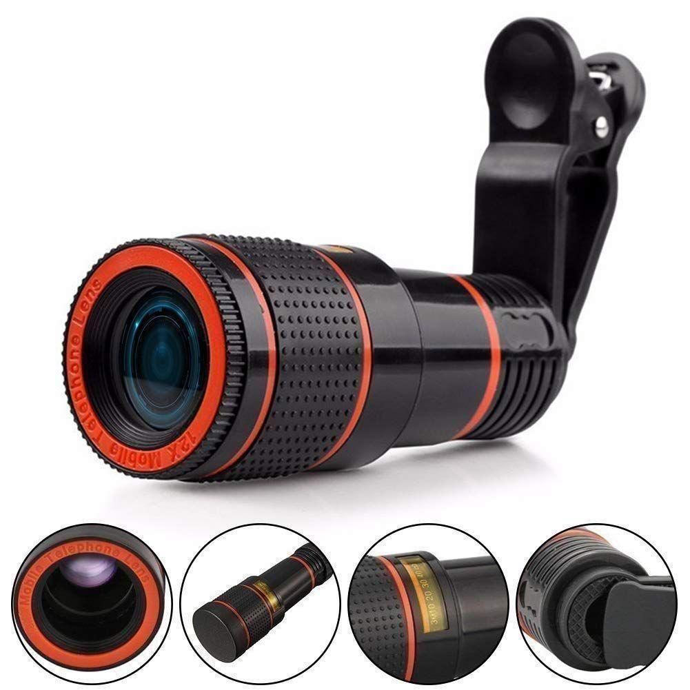 BD Protable HD 12x Optical Zoom Camera Telescope Lens Monocular Travel Hiking Tour